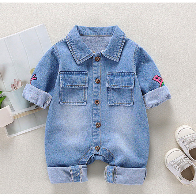 Eva Denim Romper