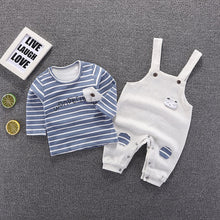 Load image into Gallery viewer, Boys Long Sleeved Dungaree Set
