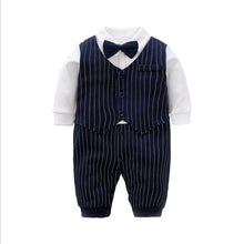 Load image into Gallery viewer, Baby Boy Formal Romper with Bow Tie
