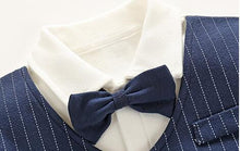 Load image into Gallery viewer, Baby Boy Formal Romper with Bow Tie
