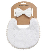 Load image into Gallery viewer, Boho Lace Bib &amp; Headband Set
