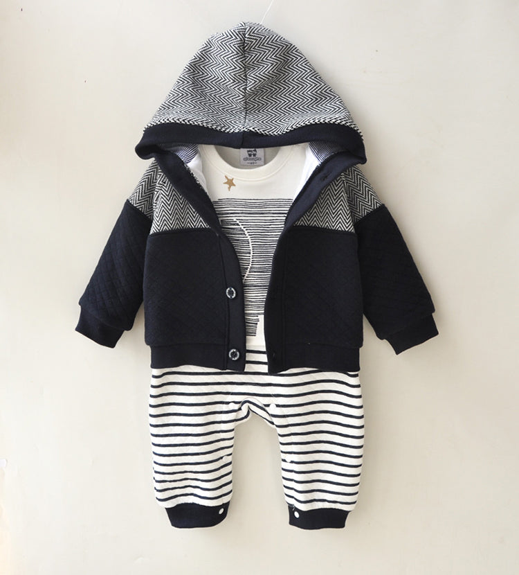 Boys Winter Romper Set