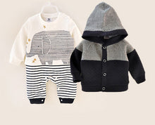 Load image into Gallery viewer, Boys Winter Romper Set
