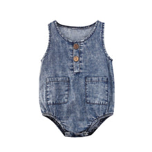 Load image into Gallery viewer, Sam Denim Romper
