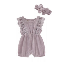 Load image into Gallery viewer, Everly Romper &amp; Headband Set
