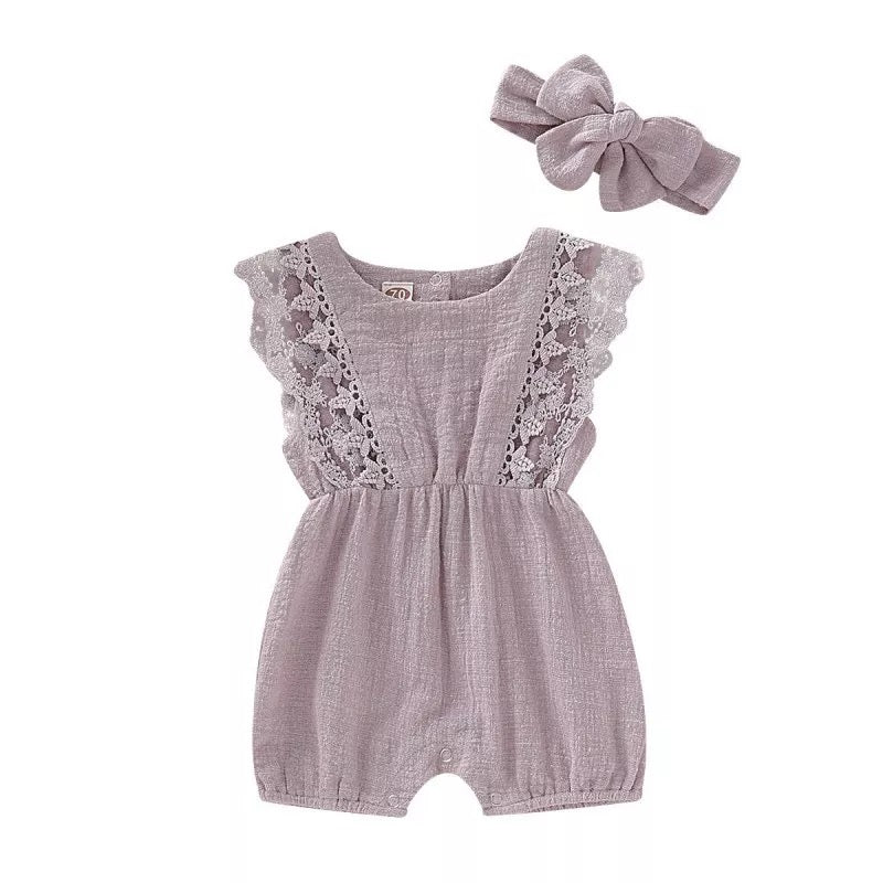 Everly Romper & Headband Set