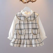 Load image into Gallery viewer, Baby Girls Winter Pinafore Dress Set
